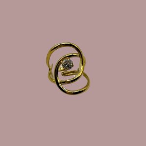 Bague à cristal central