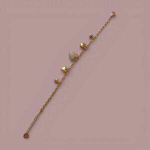 Bracelet à Breloques Cœurs